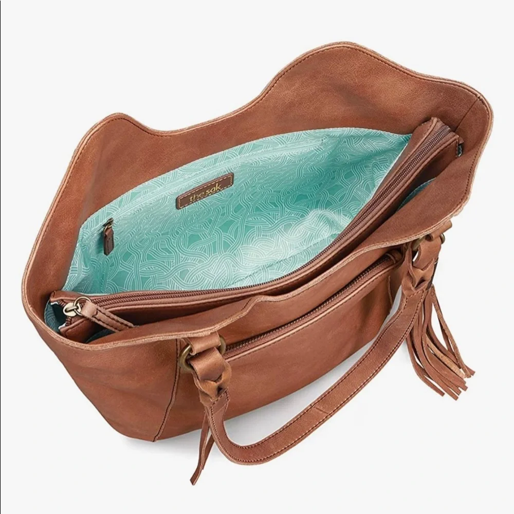 The Sak Sierra Leather Shopper. Cognac. Excellent Condition._11